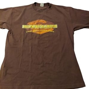 Aero USA Eagles Band Farewell I Tour 2003 Vtg Brown Size XL AWESOME!